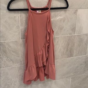 Ruffled Spaghetti Strap Top